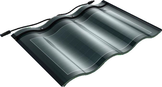 CIGS CELLS 25W सौर टाइलें मौसम प्रतिरोधी टेम्पर्ड ग्लास सुविधा के साथ BIPV सौर समाधान के लिए आसान स्थापना