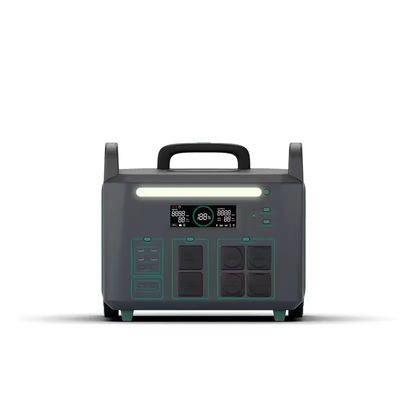 एटीजेड 3600W पोर्टेबल पावर स्टेशन यूरोपीय संघ कई एसी और डीसी आउटपुट 230VAC दो पहिया हैंडल डिजाइन