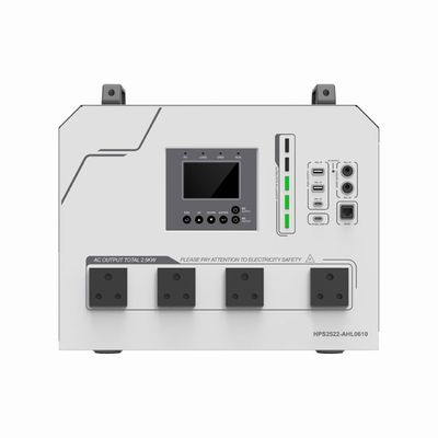 120VAC 2500W उच्च-क्षमता LiFePO4 बैकअप सिस्टम, 102Ah बैटरी और 60A MPPT चार्जर के साथ